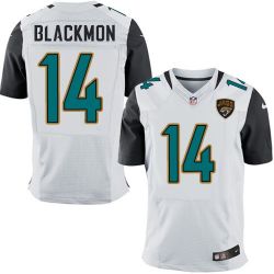 Cheap Justin Blackmon Jaguars Jersey #14 White From China Elite