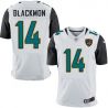 Cheap Justin Blackmon Jaguars Jersey #14 White From China Elite