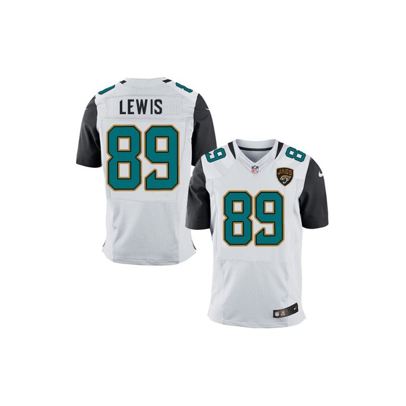 Cheap Marcedes Lewis Jaguars Jersey #89 White From China Elite