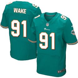 Cheap Cameron Wake Dolphins Jersey #91 Green From China Elite