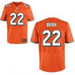 Cheap Reggie Bush Dolphins Jersey #22 Orange From China Elite