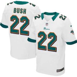 Cheap Reggie Bush Dolphins Jersey #22 White From China Elite