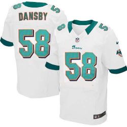 Cheap Karlos Dansby Dolphins Jersey #58 White From China Elite