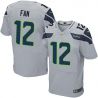 Cheap 12th Fan Seahawks Jersey From China #12 Grey Elite