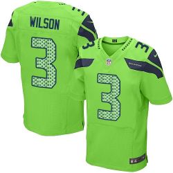 Cheap Russell Wilson Seahawks Jersey From China #3 Green Elite