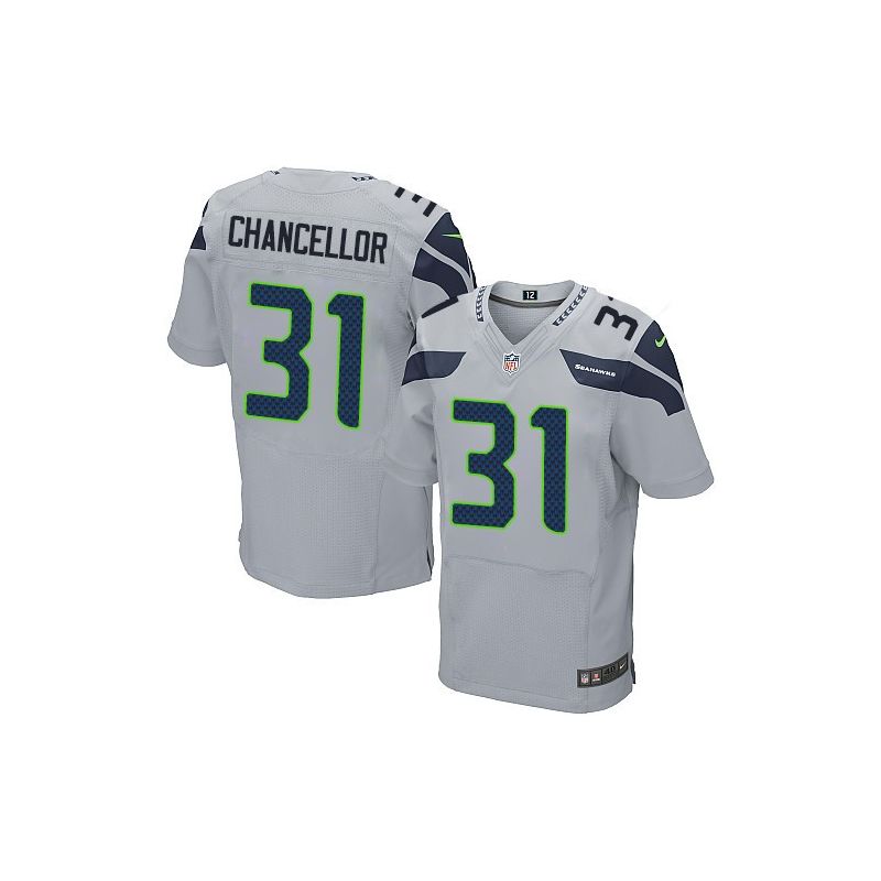 Cheap Kam Chancellor Seahawks Jersey From China #31 Grey Elite