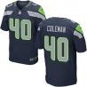 Cheap Derrick Colerman Seahawks Jersey From China #40 Blue Elite