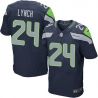 Cheap Marshawn Lynch Seahawks Jersey #24 Blue From China Elite