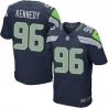 Cheap Cortez Kennedy Seahawks Jersey #96 Blue From China Elite