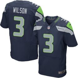 Cheap Russell Wilson Seahawks Jersey #3 Blue From China Elite