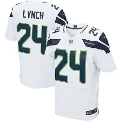 Cheap Marshawn Lynch Seahawks Jersey #24 White From China Elite