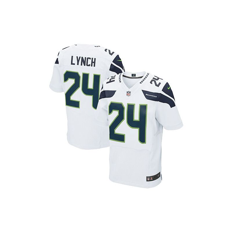 Cheap Marshawn Lynch Seahawks Jersey #24 White From China Elite