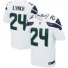 Cheap Marshawn Lynch Seahawks Jersey #24 White From China Elite