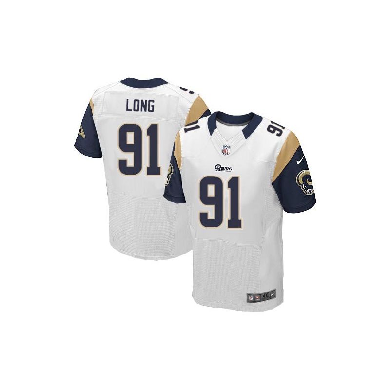 Cheap Chris Long Rams Jersey #91 White From China Elite