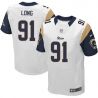 Cheap Chris Long Rams Jersey #91 White From China Elite