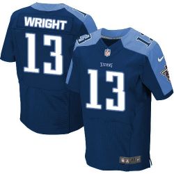Cheap Kendall Wright Titans Jersey #13 Navy From China Elite