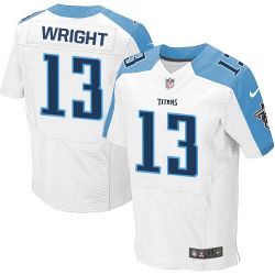 Cheap Kendall Wright Titans Jersey #13 White From China Elite