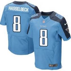 Cheap Matt Hasselbeck Titans Jersey #8 Light Blue From China Elite