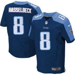Cheap Matt Hasselbeck Titans Jersey #8 Navy From China Elite
