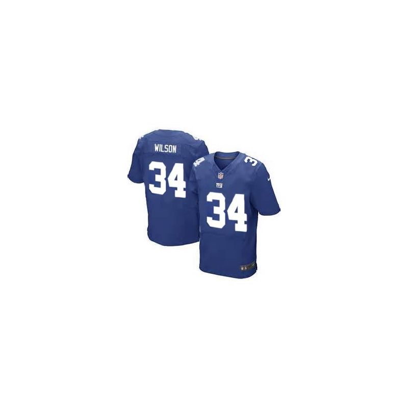 Cheap David Wilson Giants Jersey #34 Blue From China Elite