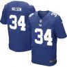 Cheap David Wilson Giants Jersey #34 Blue From China Elite