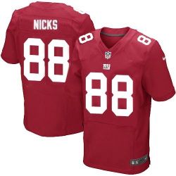 Cheap Hakeem Nicks Giants Jersey #88 Red From China Elite