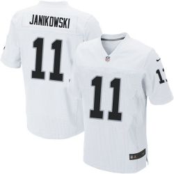 Cheap Sebastian Janikowski Raiders Jersey #11 White From China Elite
