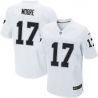 Cheap Denarius Moore Raiders Jersey #17 White From China Elite