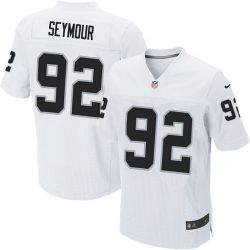 Cheap Richard Seymour Raiders Jersey #92 White From China Elite