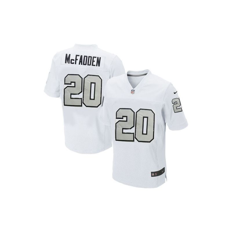 Cheap Darren McFadden Raiders Jersey #20 White Sliver Number From China Elite Cheap Darren McFadden Raiders Jersey #20 White Sliver Number From China Elite
