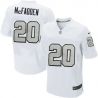 Cheap Darren McFadden Raiders Jersey #20 White Sliver Number From China Elite