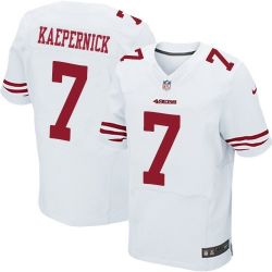 Cheap Colin Kaepernick 49ers Jersey #7 Super Bowl XLVII White China Elite
