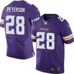 Cheap Adrian Peterson Vikings Jersey #28 Purple From China Elite