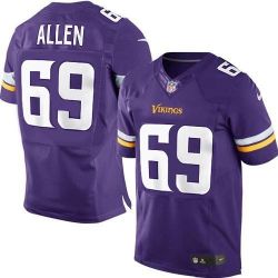 Cheap Jared Allen Vikings Jersey #69 Purple From China Elite