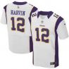 Cheap Percy Harvin Vikings Jersey #12 White From China Elite