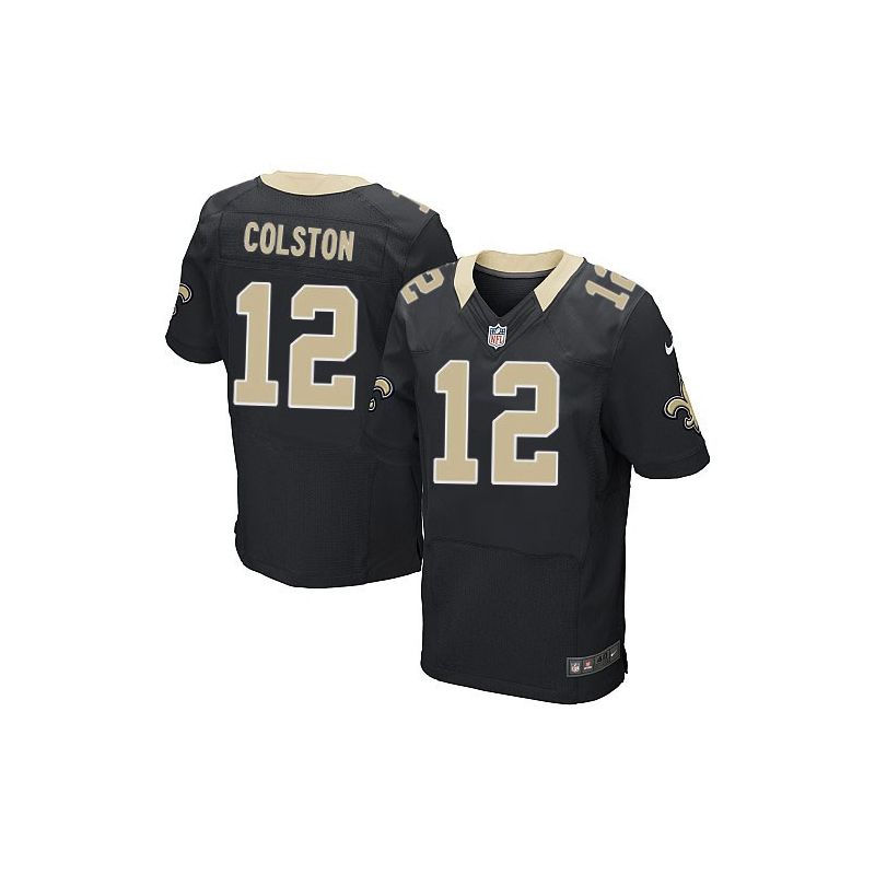 Cheap Marques Colston Saints Jersey #12 Black From China Elite Cheap Marques Colston Saints Jersey #12 Black From China Elite