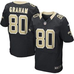 Cheap Jimmy Graham Saints Jersey #80 Black From China Elite