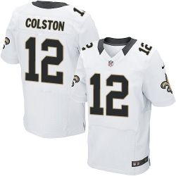 Cheap Marques Colston Saints Jersey #12 White From China Elite