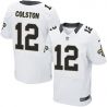 Cheap Marques Colston Saints Jersey #12 White From China Elite