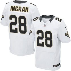 Cheap Mark Ingram Saints Jersey #28 White From China Elite