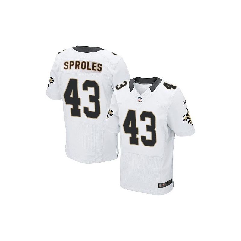 Cheap Darren Sproles Saints Jersey #43 White From China Elite