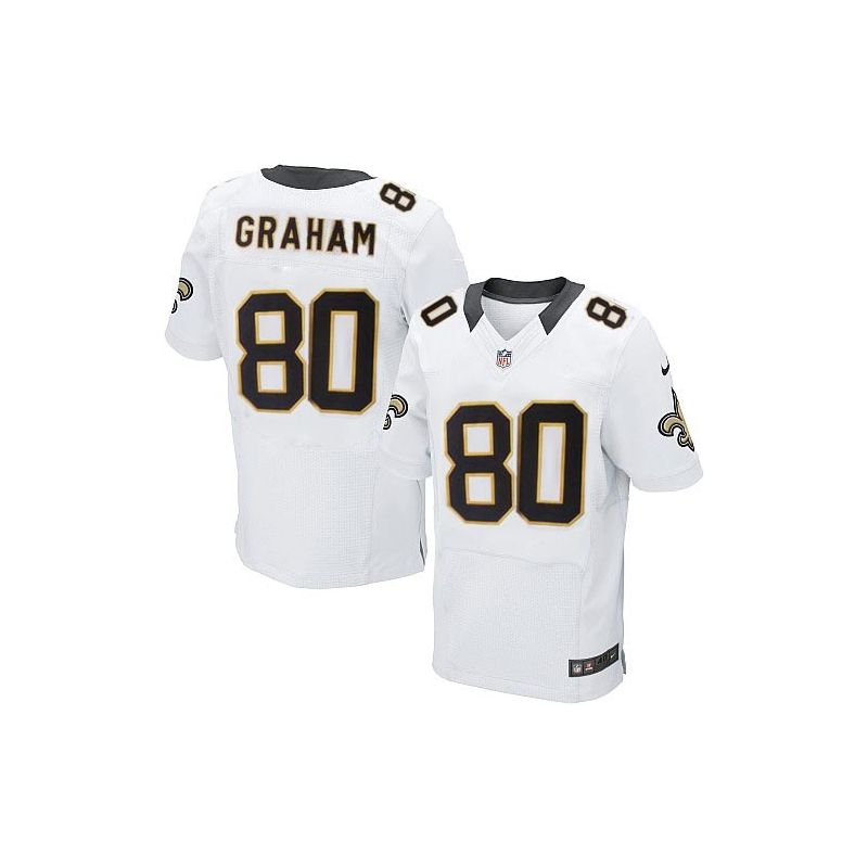 Cheap Jimmy Graham Saints Jersey #80 White From China Elite