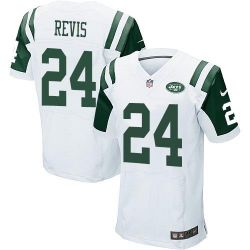 Cheap Darrelle Revis Jets Jersey #24 White From China Elite