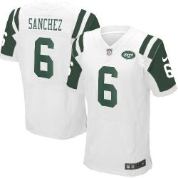 Cheap Mark Sanchez Jets Jersey #6 White From China Elite