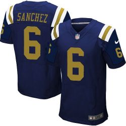 Cheap Mark Sanchez Jets Jersey #6 Blue From China Elite