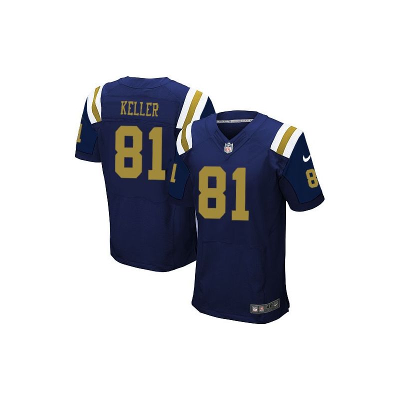 Cheap Dustin Keller Jets Jersey #81 Blue From China Elite