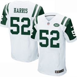 Cheap David Harris Jets Jersey #52 White From China Elite