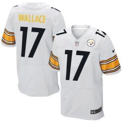 Cheap Mike Wallace Steelers Jersey #17 White From China Elite