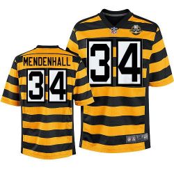 Cheap Rashard Mendenhall Steelers Jersey #34 Yellow 80 Seasons Elite