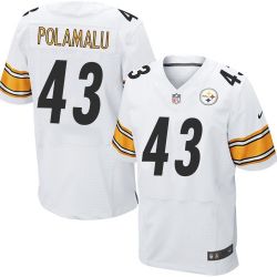 Cheap Troy Polamalu Steelers Jersey #43 White From China Elite